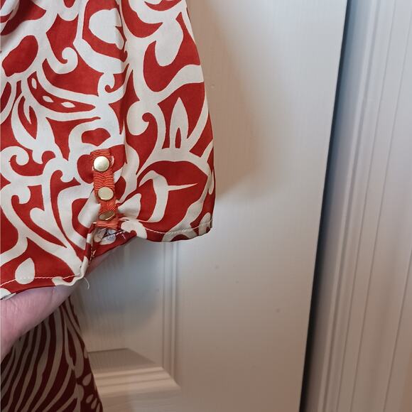 Antonio Melani Geometric Print Wrap Dress Size 8 - Picture 7 of 10